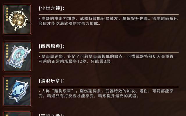 《原神钟离武器圣遗物搭配选择指南》