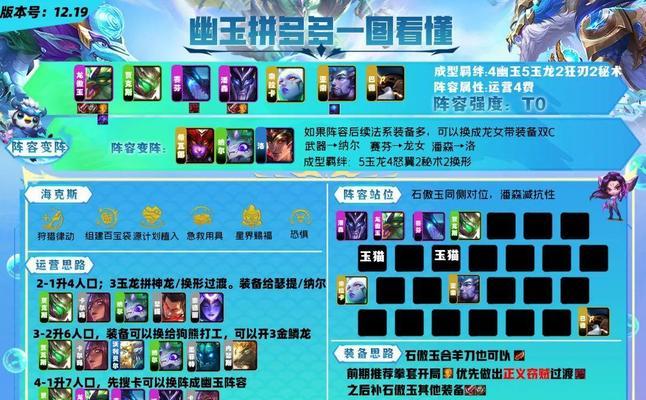 《云顶之弈S7巨龙之境变种敖兴运营思路攻略》（打造最强巨龙阵容）