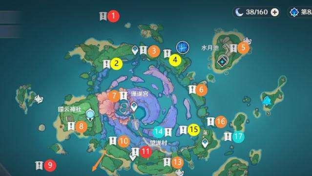 《原神》海祗岛继电石连接攻略（掌握继电石的位置和连线顺序）