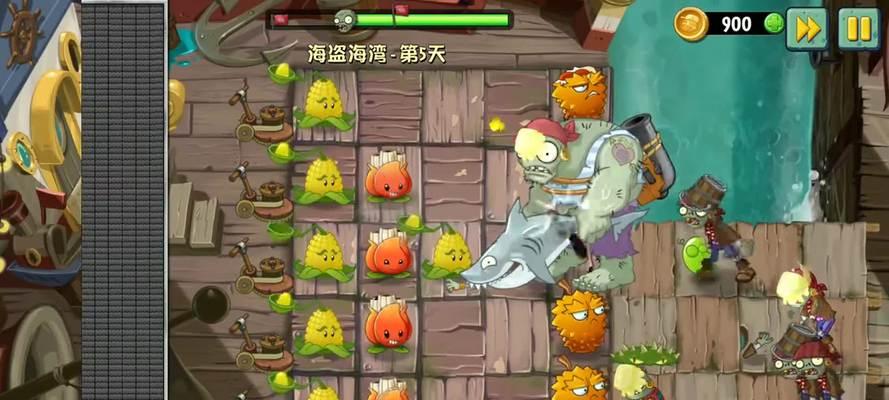 《植物大战僵尸2》海盗第四关2星版怎么过？教程步骤是什么？