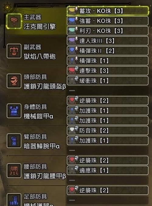 《怪物猎人荒野》如何进行全武器毕业配装？配装推荐有哪些？