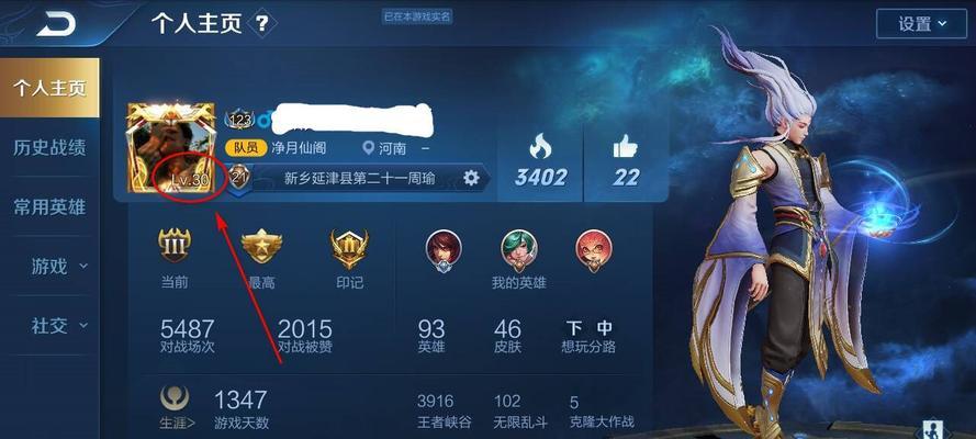 如何查看他人王者荣耀等级？