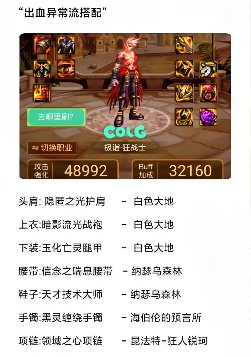 地下城红神时装搭配建议有哪些？