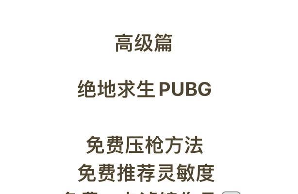 绝地求生中菊花对枪技巧是什么？如何提高对枪准确性？