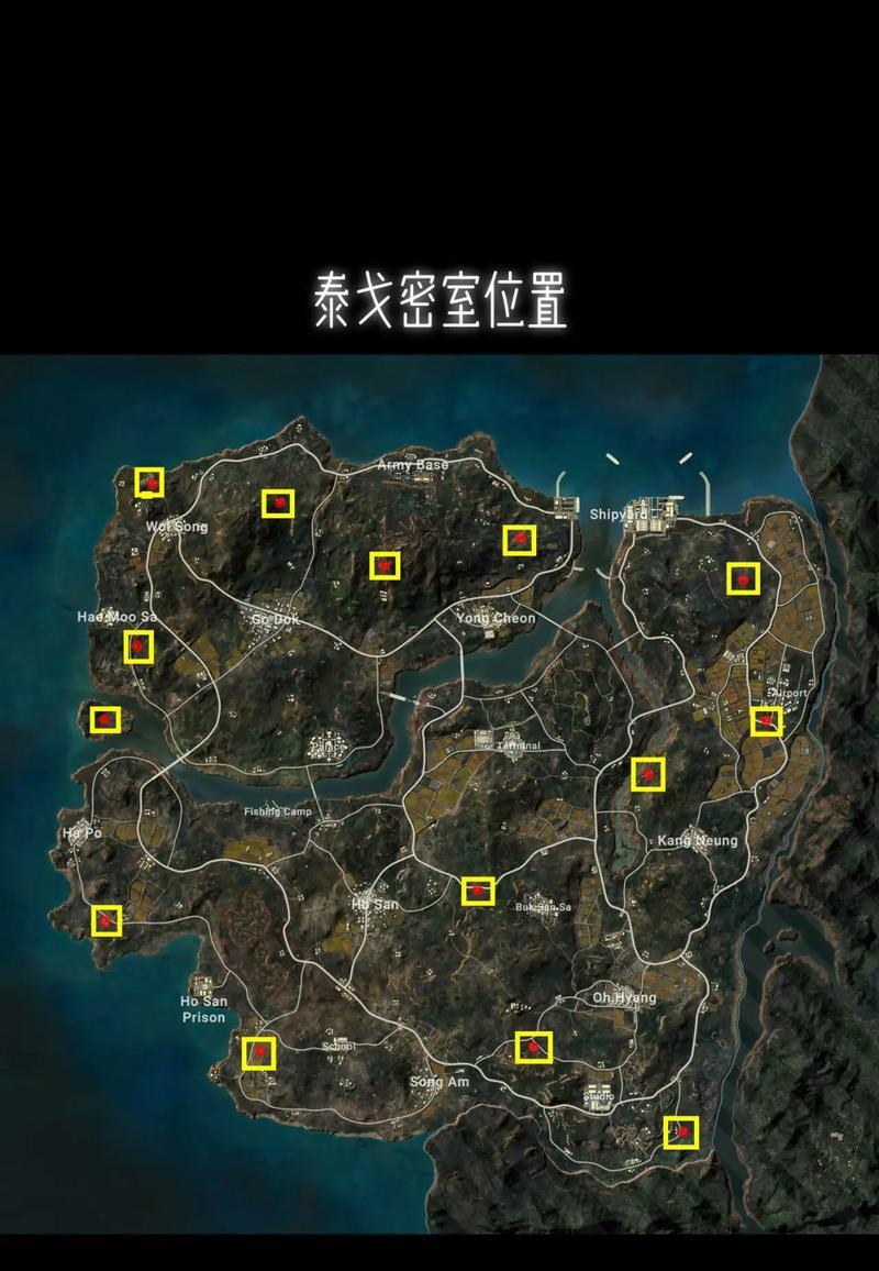 绝地求生中密室的具体位置在哪里？如何进入密室探索？