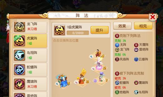 《神武》游戏天覆阵阵法解析（探究《神武》游戏中强大的天覆阵阵法）