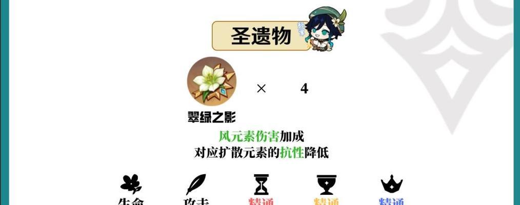 原神圣遗物搭配指南（揭秘原神圣遗物的属性与效果）