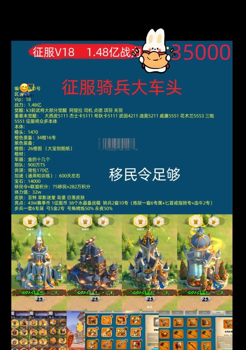 《万国觉醒》游戏骑兵榜单选骑兵攻略（如何选择适合你的骑兵以及解析骑兵的特点和能力）