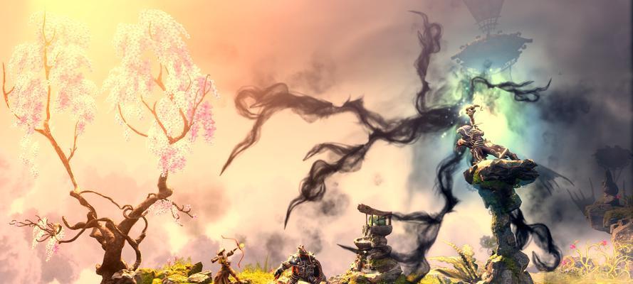 《三位一体Trine》游戏第二关文流程攻略（用三位英雄的特殊能力过关吧）